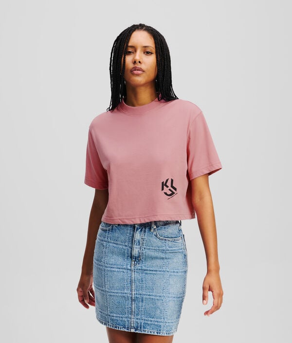 karl lagerfeld T-SHIRT CROPPED KLJ MONOGRAM