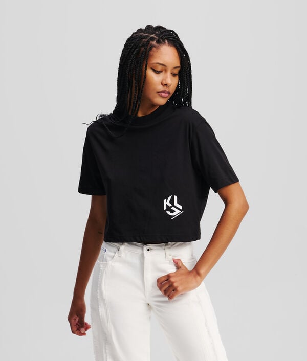 karl lagerfeld T-SHIRT CROPPED KLJ MONOGRAM