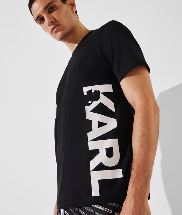 Karl Lagerfeld T-SHIRT DE PLAGE AVEC LOGO KARL