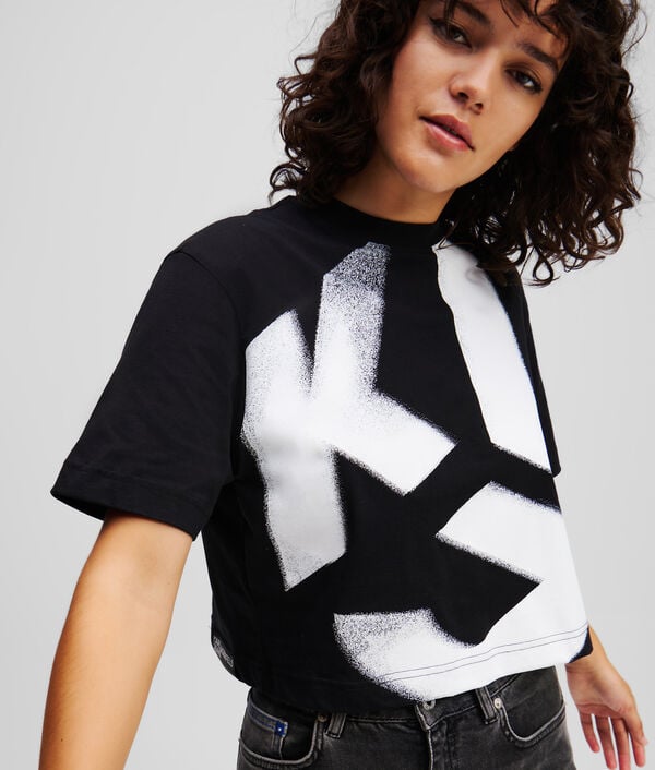 Karl Lagerfeld T-SHIRT EFFET DÉLAVÉ KLJ MONOGRAM