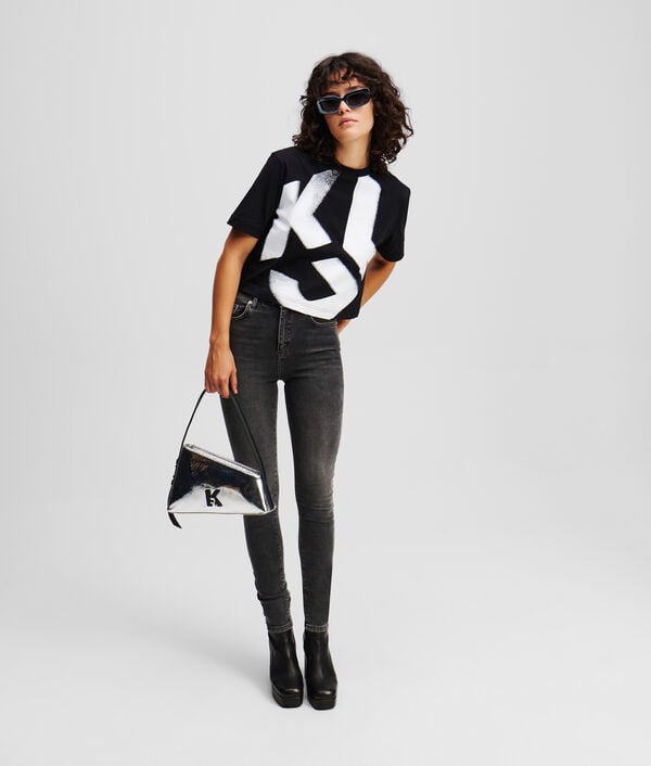 Karl Lagerfeld T-SHIRT EFFET DÉLAVÉ KLJ MONOGRAM