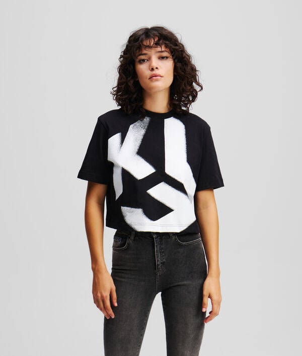karl lagerfeld T-SHIRT EFFET DÉLAVÉ KLJ MONOGRAM