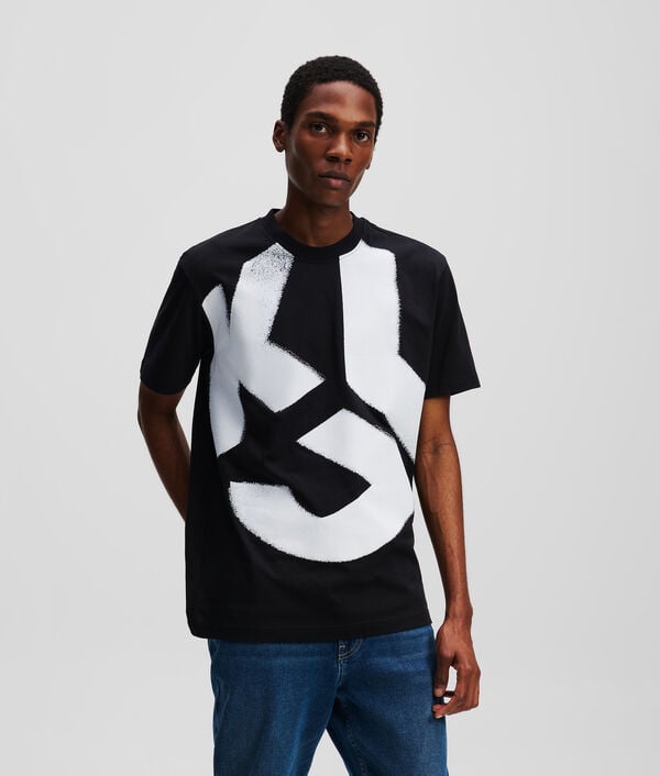 karl lagerfeld T-SHIRT EFFET DÉLAVÉ KLJ MONOGRAM