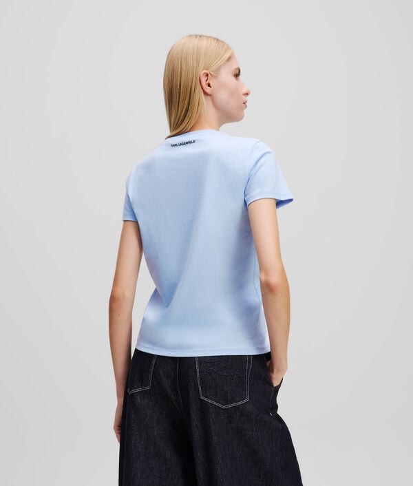 Karl Lagerfeld T-SHIRT EN BOUCLÉ KARL SIGNATURE