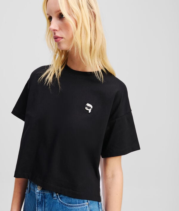 Karl Lagerfeld T-SHIRT EN TISSU MÉLANGÉ IKON