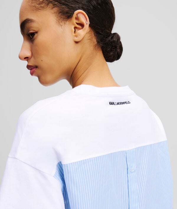 Karl Lagerfeld T-SHIRT EN TISSU MÉLANGÉ IKON