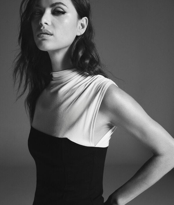 Karl Lagerfeld T-SHIRT EN TISSU MÉLANGÉ KL STUDIO