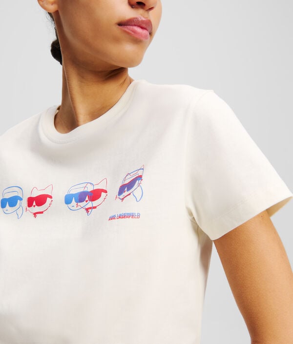 Karl Lagerfeld T-SHIRT IKON AUX COULEURS VIVES