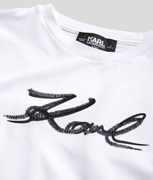 Karl Lagerfeld T-SHIRT KARL SIGNATURE POUR FILLES