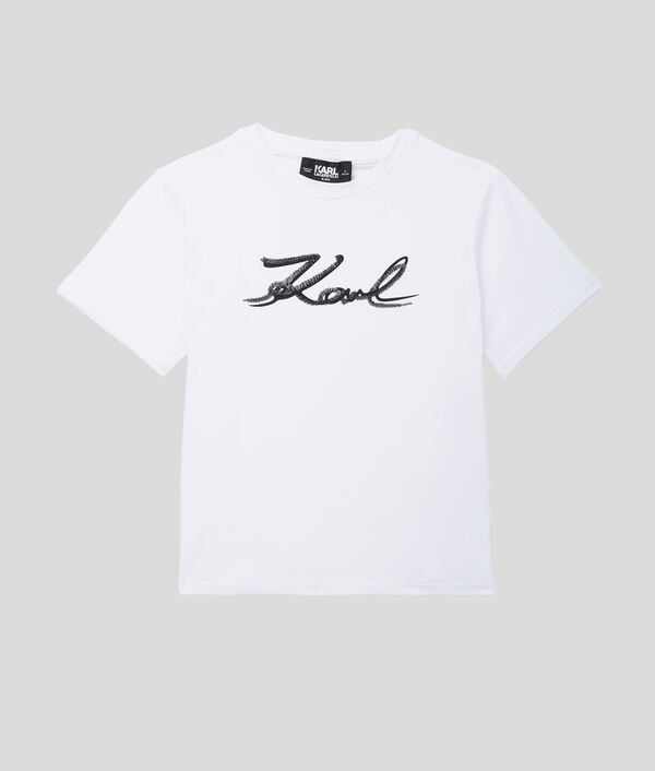 karl lagerfeld T-SHIRT KARL SIGNATURE POUR FILLES