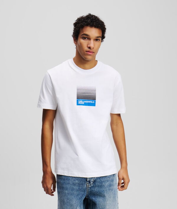 Karl Lagerfeld T-SHIRT LOGO ENCADRÉ ESTOMPÉ