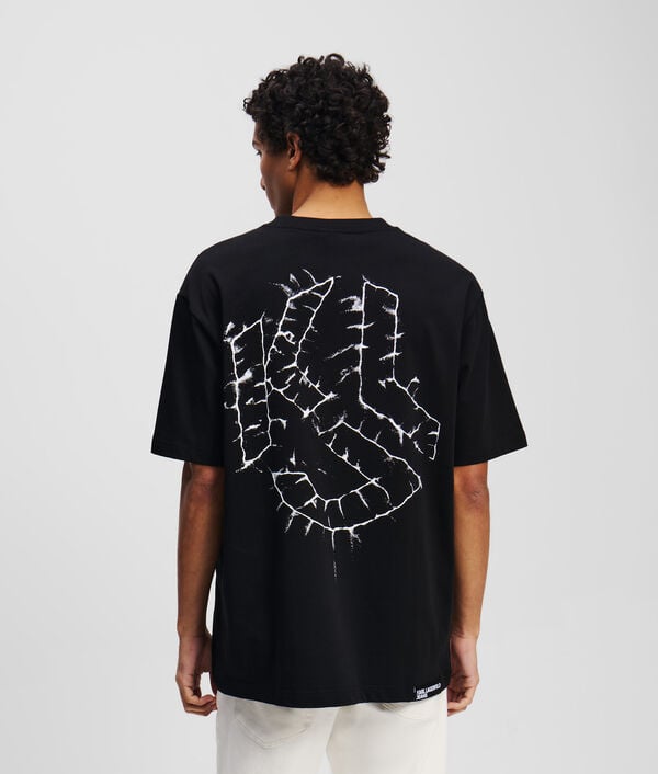 karl lagerfeld T-SHIRT MONOGRAMME SHIBORI