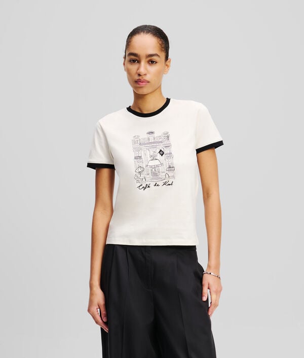karl lagerfeld T-SHIRT SLIM KL X JORGE PARRA