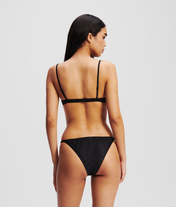 Karl Lagerfeld TANGA EN SATIN AVEC LOGO KARL