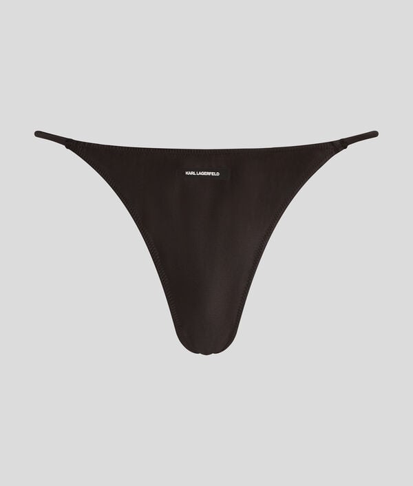 karl lagerfeld TANGA EN SATIN AVEC LOGO KARL