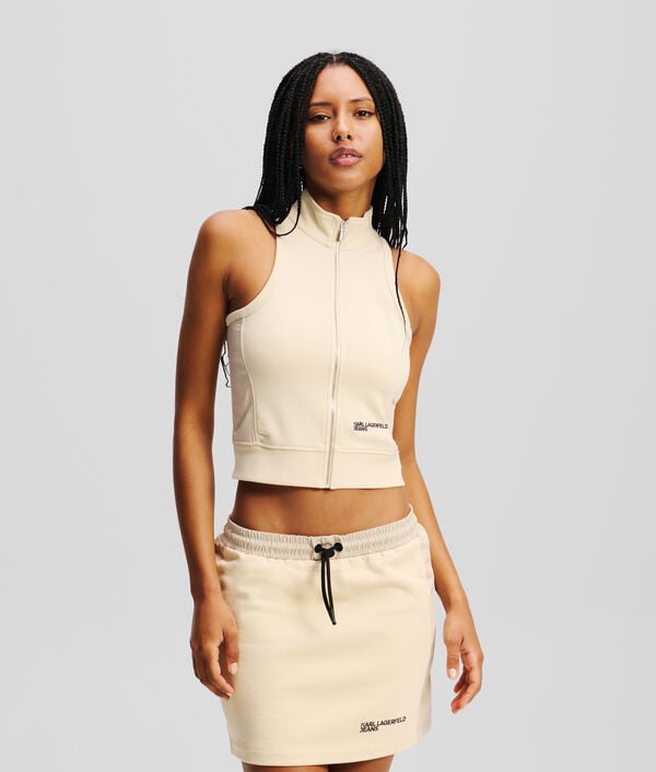 karl lagerfeld TOP SANS MANCHES ZIPPÉ