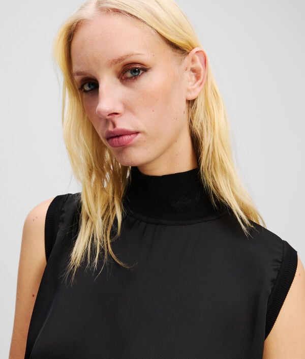 Karl Lagerfeld TOP SATIN SANS MANCHES