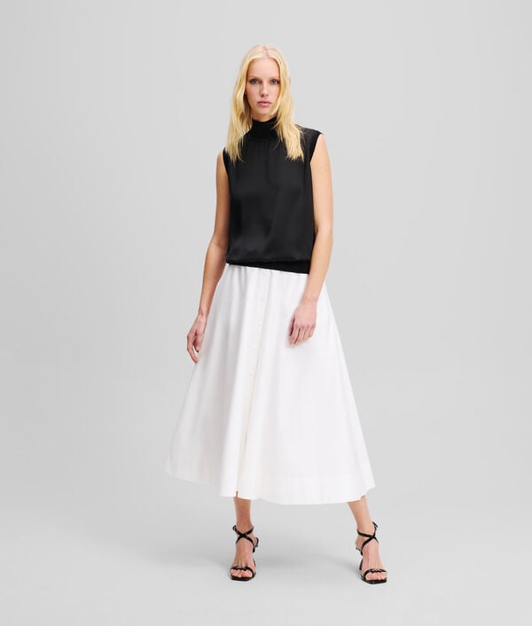 Karl Lagerfeld TOP SATIN SANS MANCHES