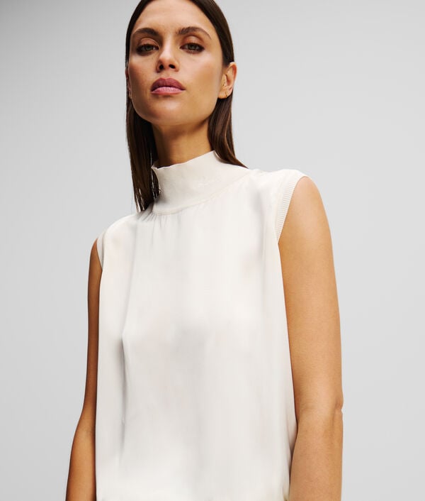 Karl Lagerfeld TOP SATIN SANS MANCHES
