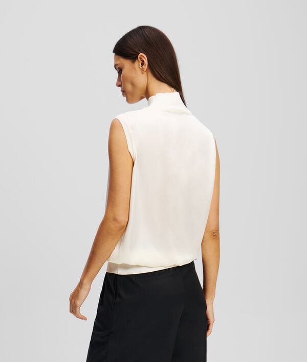 Karl Lagerfeld TOP SATIN SANS MANCHES