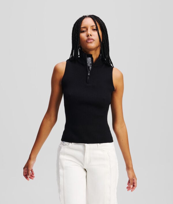 karl lagerfeld TOP TRICOTÉ SANS MANCHES