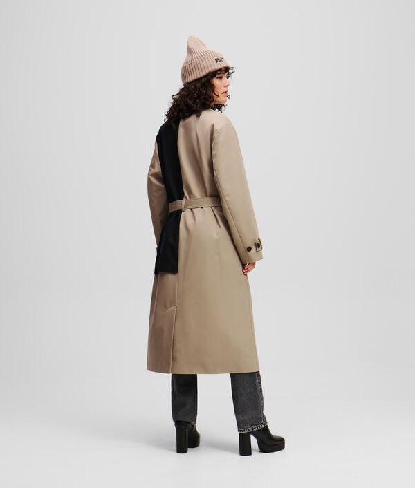 Karl Lagerfeld TRENCH EN MATIÈRES MÉLANGÉES