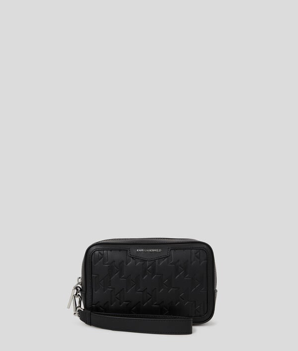 karl lagerfeld TROUSSE DE TOILETTE K/LOOM EN CUIR