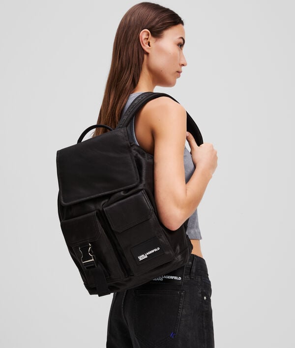 Karl Lagerfeld UTILITY COATED DENIM BACKPACK