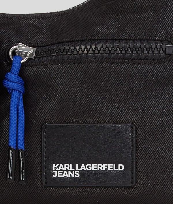 Karl Lagerfeld UTILITY COATED DENIM SHOULDER BAG