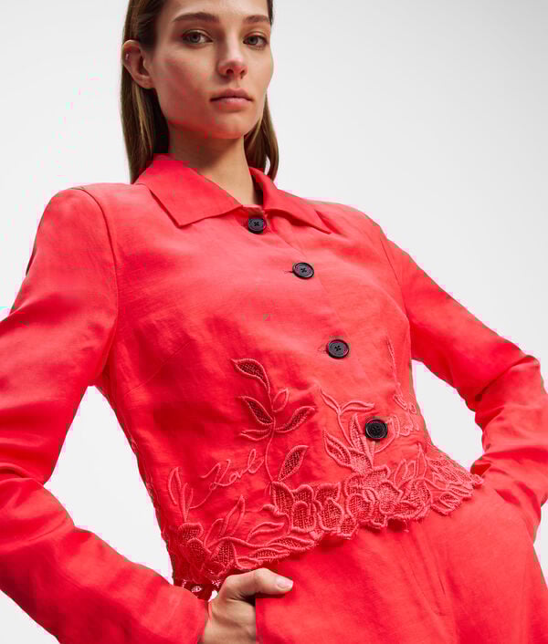 Karl Lagerfeld VESTE À DÉCOUPE BRODÉE