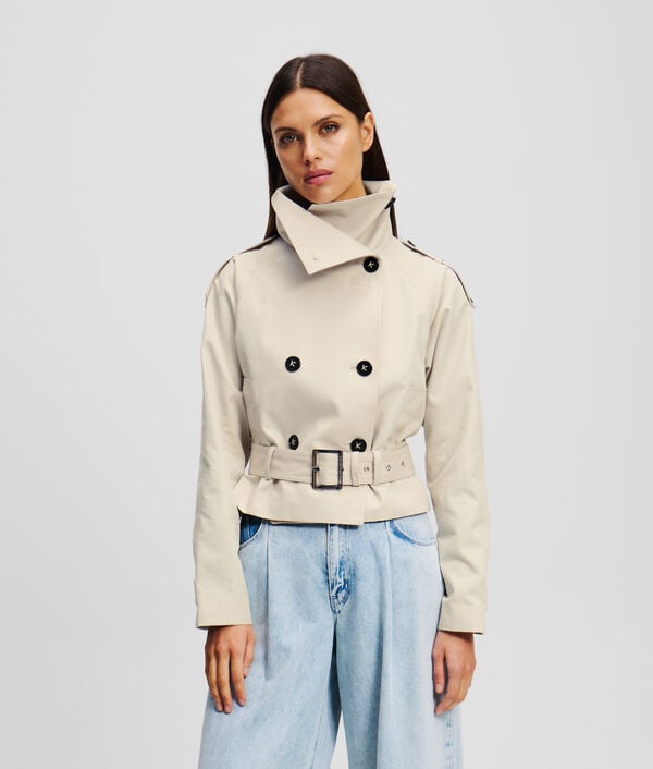 karl lagerfeld VESTE COURTE EN SERGÉ DE COTON