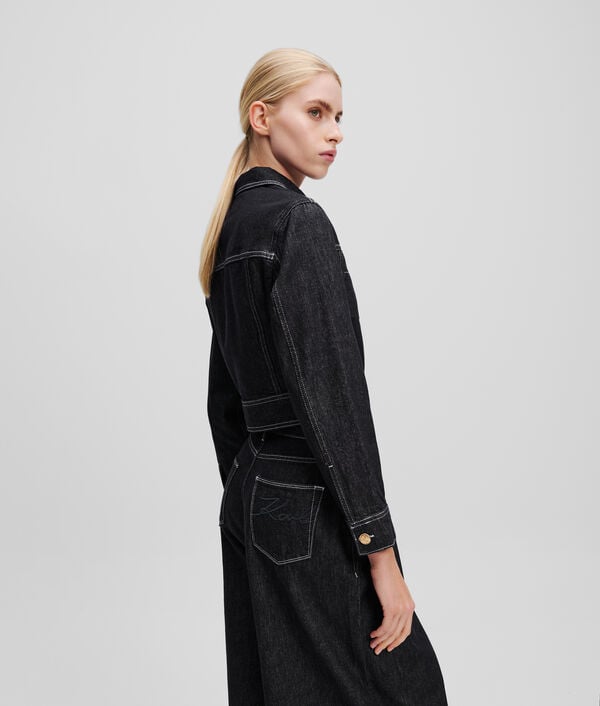 Karl Lagerfeld VESTE EN JEAN CROPPED