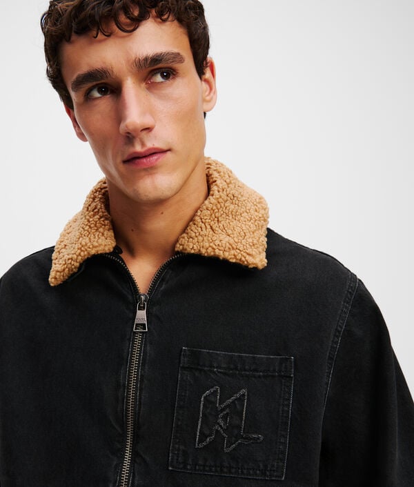 Karl Lagerfeld VESTE EN JEAN KL MONOGRAM