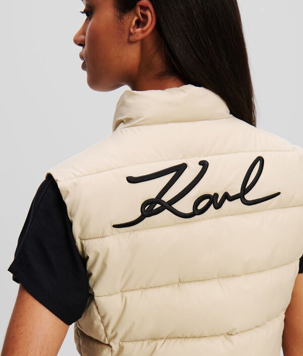 Karl Lagerfeld KARL SIGNATURE GILET MATELASSÉ ULTRA-LÉGER