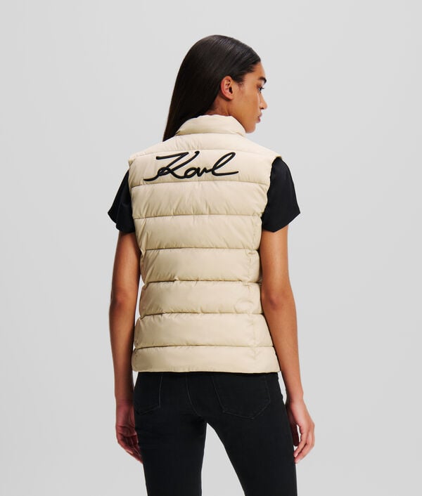 karl lagerfeld KARL SIGNATURE GILET MATELASSÉ ULTRA-LÉGER