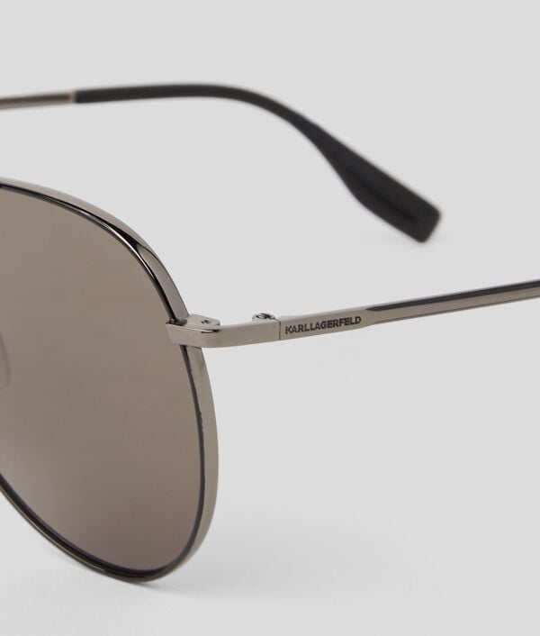 Karl Lagerfeld LUNETTES DE SOLEIL AVIATEUR AVEC LOGO KARL