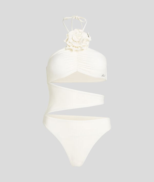 Karl Lagerfeld MAILLOT DE BAIN FLORAL À COL MONTANT