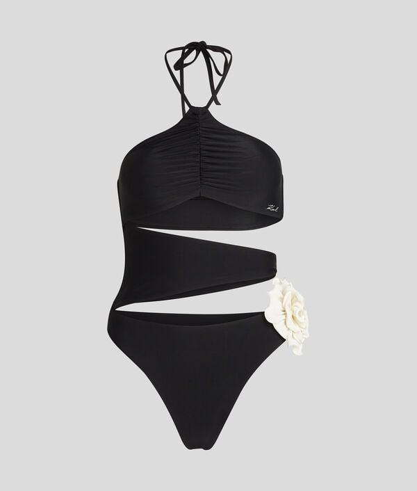 Karl Lagerfeld MAILLOT DE BAIN FLORAL À COL MONTANT