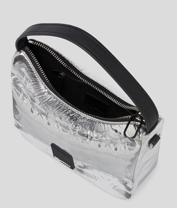 Karl Lagerfeld MINI SAC BESACE MÉTALLISÉ AVEC LOGO ENCADRÉ KLJ