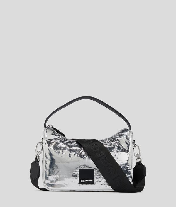 karl lagerfeld MINI SAC BESACE MÉTALLISÉ AVEC LOGO ENCADRÉ KLJ