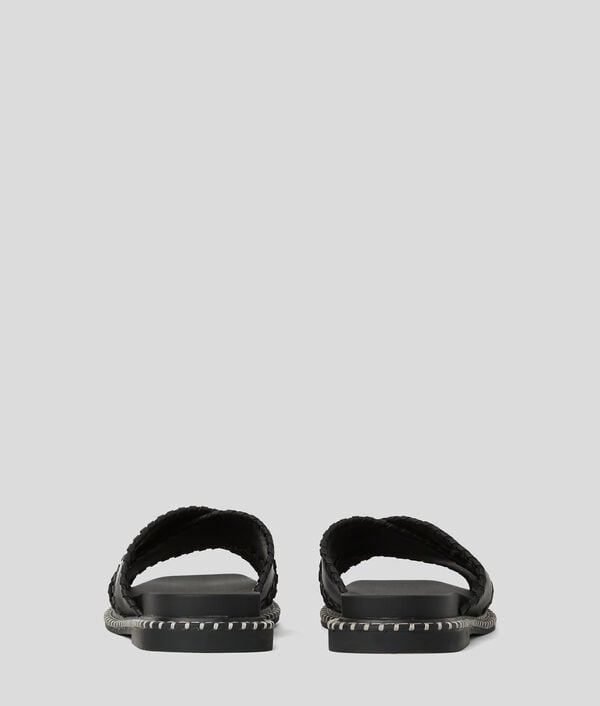 Karl Lagerfeld PANTOUFLES À SURPIQÛRES KARL SIGNATURE KLEO