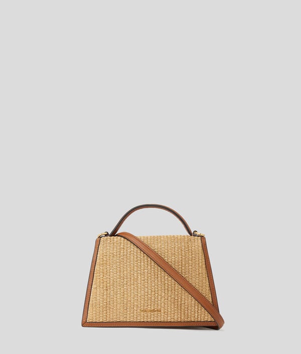 Karl Lagerfeld PETIT SAC BANDOULIÈRE EN RAPHIA K/SIGNATURE
