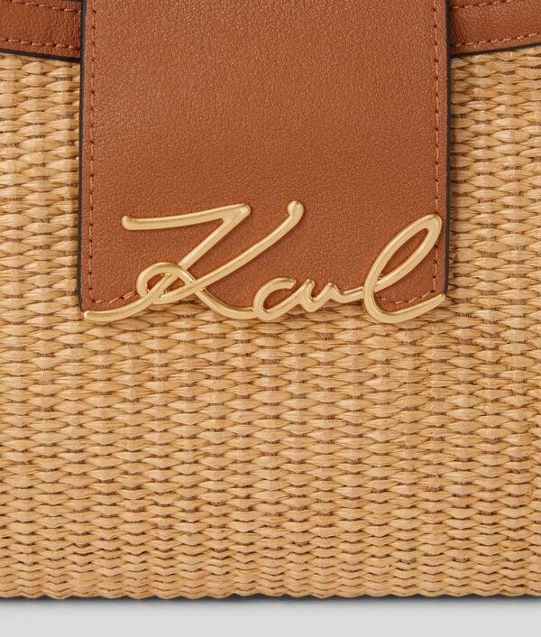 Karl Lagerfeld PETIT SAC PORTÉ ÉPAULE EN RAPHIA K/SIGNATURE