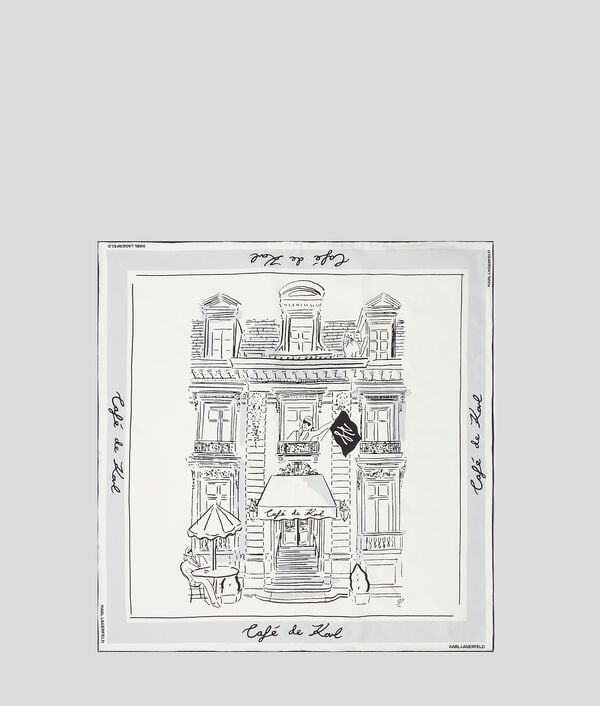 karl lagerfeld PETITE ÉCHARPE EN SOIE KL X JORGE PARRA