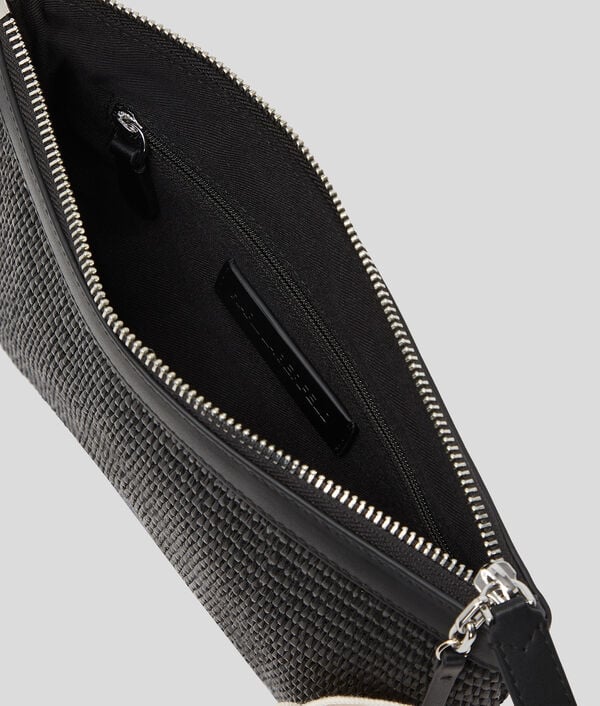 Karl Lagerfeld POCHETTE DE PLAGE FLORALE EN RAPHIA K/SIGNATURE