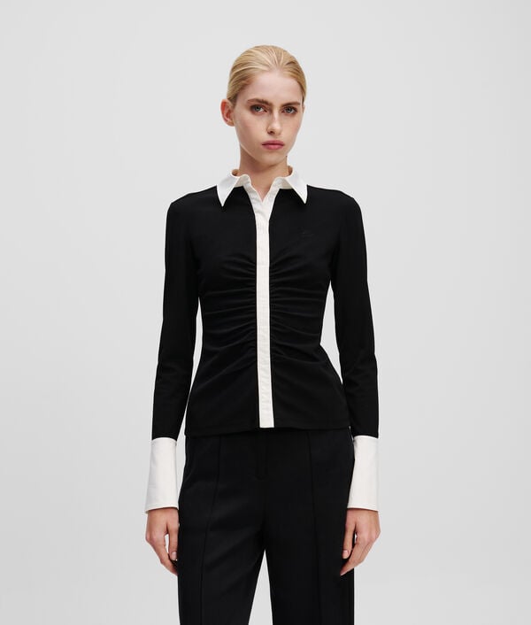 karl lagerfeld POLO À MANCHES LONGUES KARL ESSENTIAL