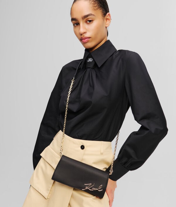 Karl Lagerfeld PORTEFEUILLE À BANDOULIÈRE K/SIGNATURE