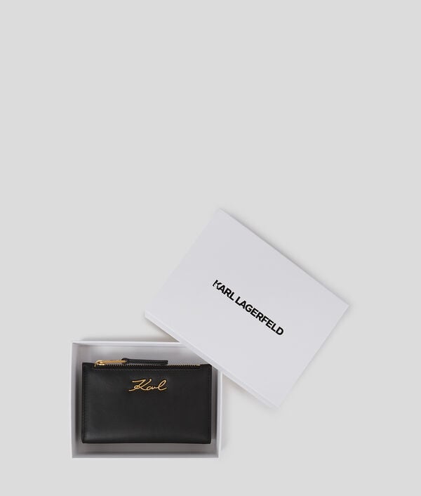 Karl Lagerfeld PORTEFEUILLE À DEUX VOLETS MINCE K/SIGNATURE