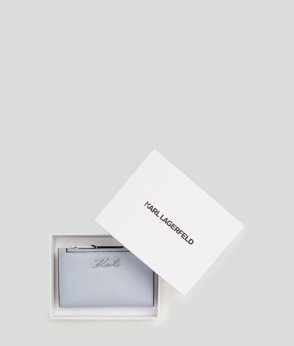 Karl Lagerfeld PORTEFEUILLE À DEUX VOLETS MINCE K/SIGNATURE