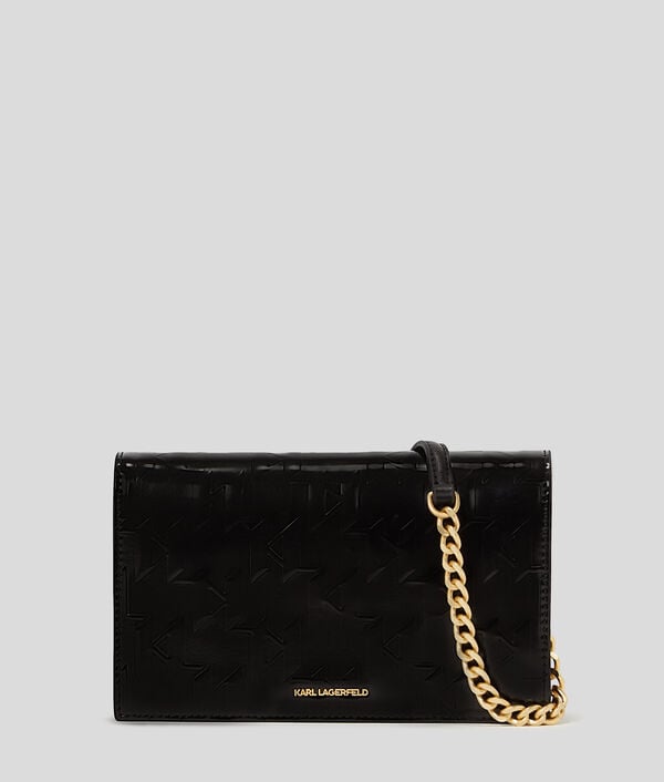 karl lagerfeld PORTEFEUILLE BRILLANT AVEC BANDOULIÈRE K/SKUARE